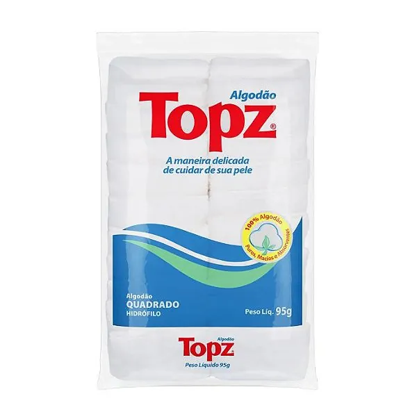 Algodão hidrófilo 25, 50 e 100 g — ZIG-ZAG