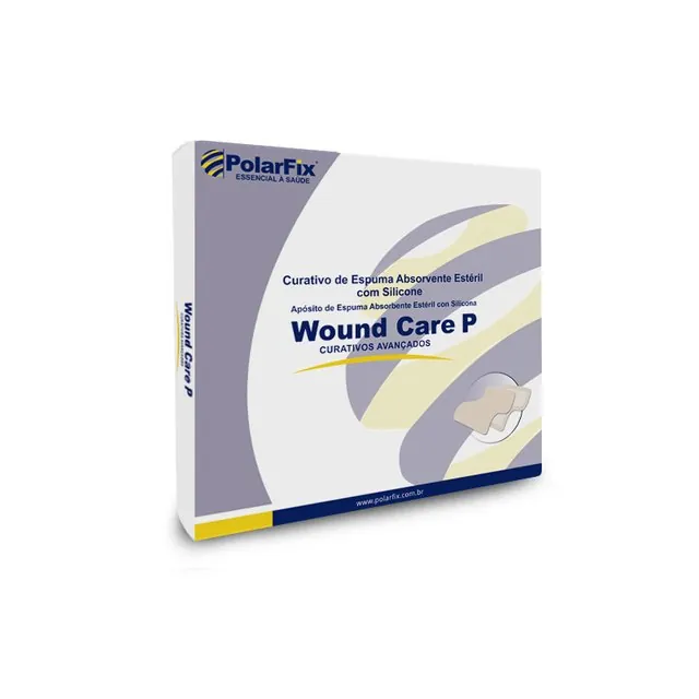Curativo de Espuma Absorvente Estéril com Silicone — Linha Wound Care · Polarfix