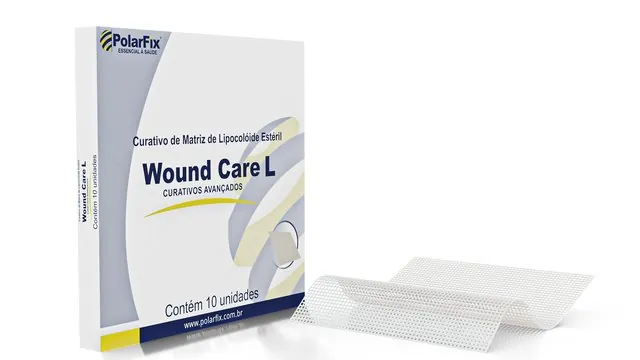 Curativo de Matriz de Lipocoloide Estéril — Linha Wound Care L · Polarfix