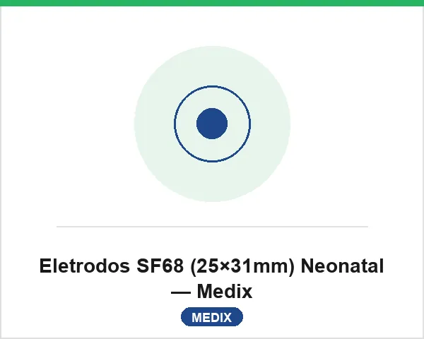 Eletrodos SF68 (25×31mm) Neonatal — Medix