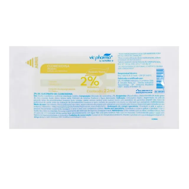 Escova Embebecida Clorexidina 2% 22ml — Vic Pharma