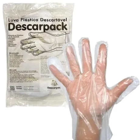 Luva Plástica Não Estéril Descarpack