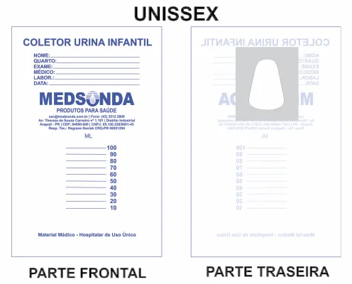 Coletor de Urina Infantil Tipo Saco — Unissex