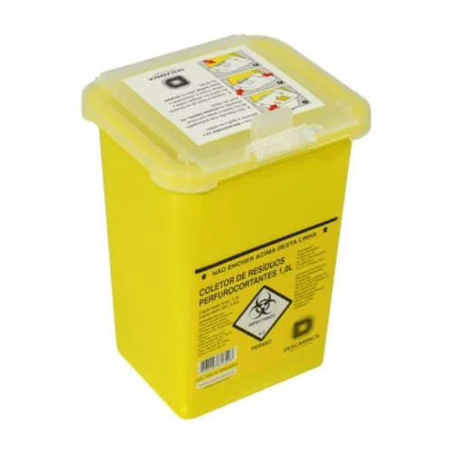 Coletores de perfurocortantes plástico Rígido (Amarelo)