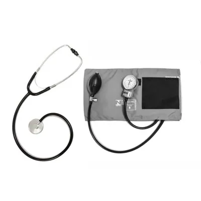 Conj. Ap. Pressão Adulto G Nylon Fecho de Contato + Estetoscópio Adulto Unisson — P.A. MED