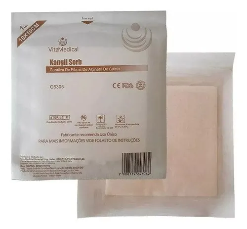 Curativo de Alginato de Cálcio com Prata — SilverCare · VitaMedical