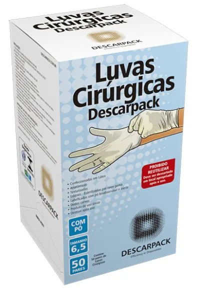 Luva Cirúrgica estéril C/pó