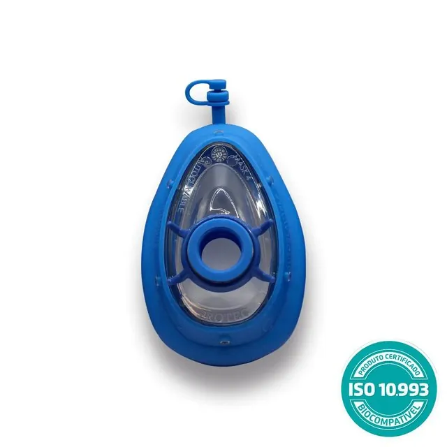 Máscara Com Coxim Inflável Em Silicone Adulto — Nº 5