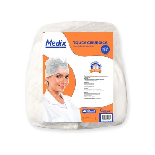 Medix - Touca Cirúrgica Descartável com Tiras