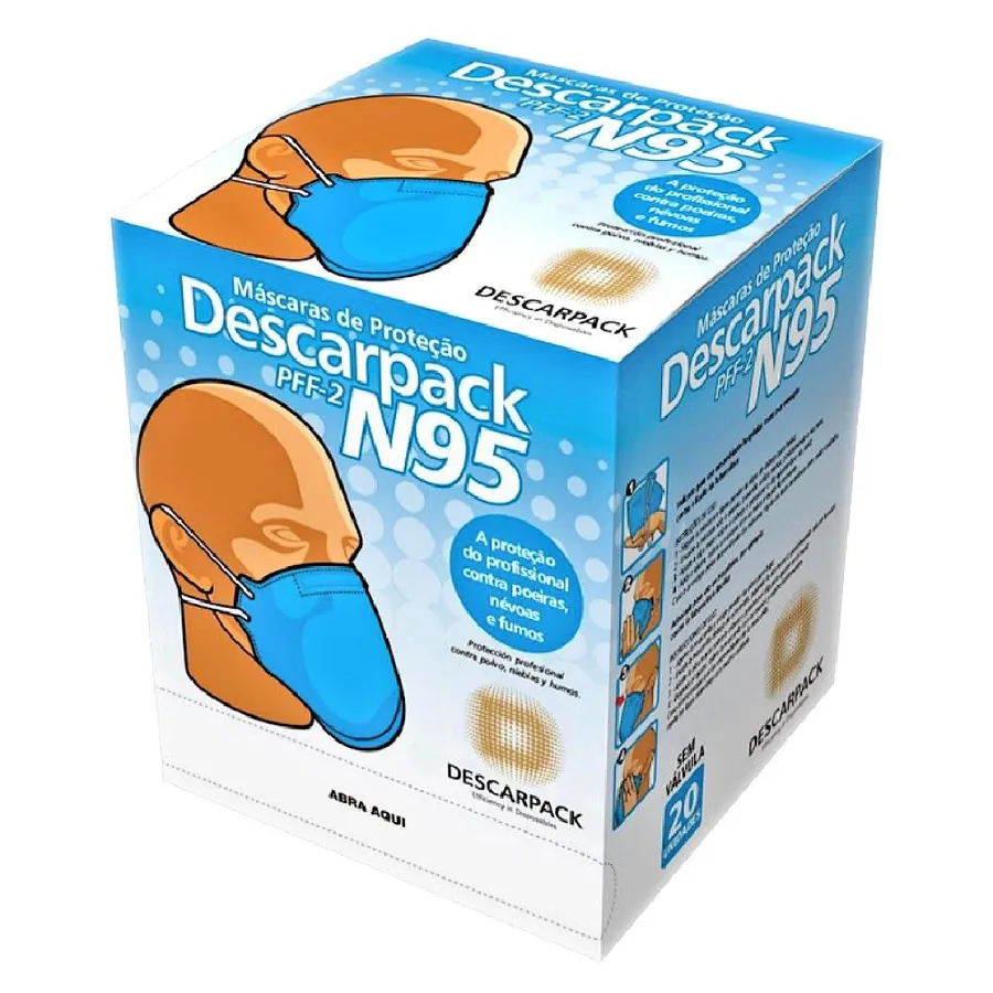 Máscara de Proteção N95 PFF2 Descarpack