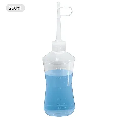 Almotolia 125 ml âmbar bico curvo c/ cânula
