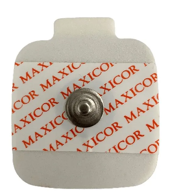 Eletrodo adulto, botão de aço inoxidável — Maxicor