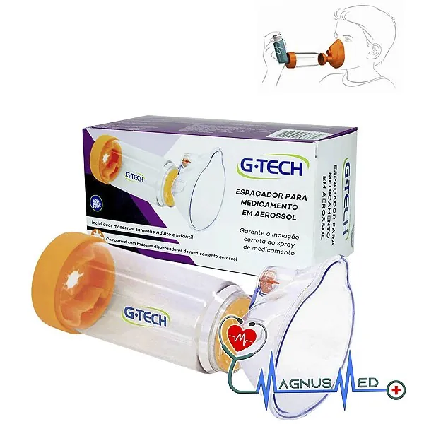 Espaçador para aerossol G-Tech Clear